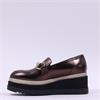 Marco Moreo Stockholm Platform Link Shoe - Brown Metallic